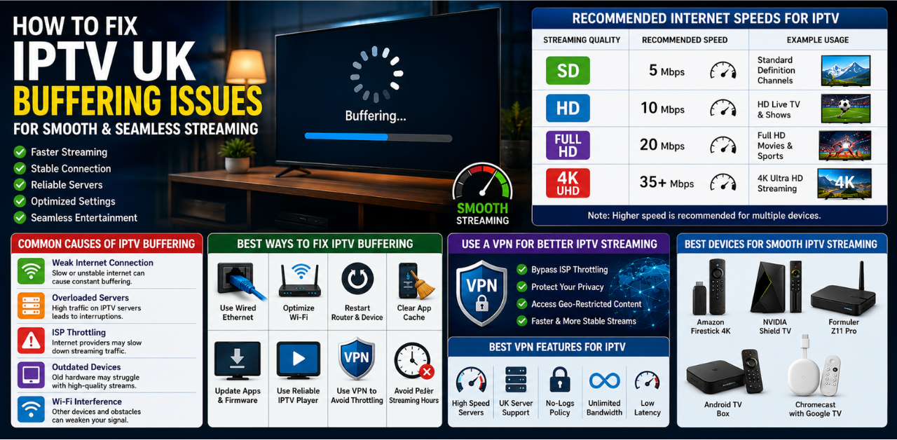How to Fix IPTV UK Buffering Issues for Smooth & Seamless Streaming