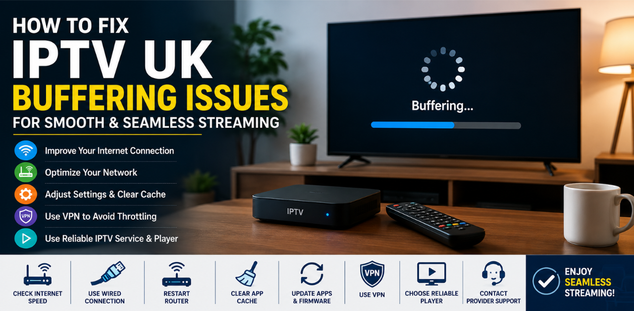 How to Fix IPTV UK Buffering Issues for Smooth & Seamless Streaming